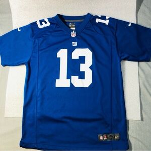 Nike On Field NFL Odell Beckham Jr # 13 NY New York Giants Jersey Sz Youth XL